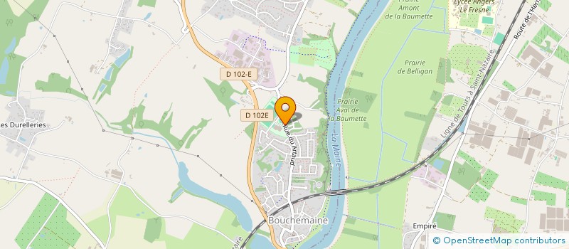 localisation de l'entreprise ES BOUCHEMAINE  BOUCHEMAINE