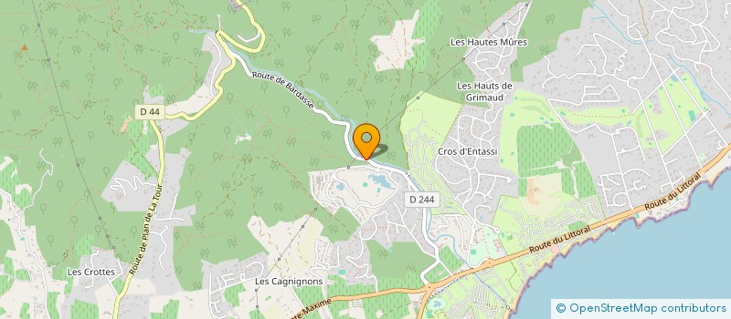 localisation de l'entreprise ES CAR DRIVER à GRIMAUD