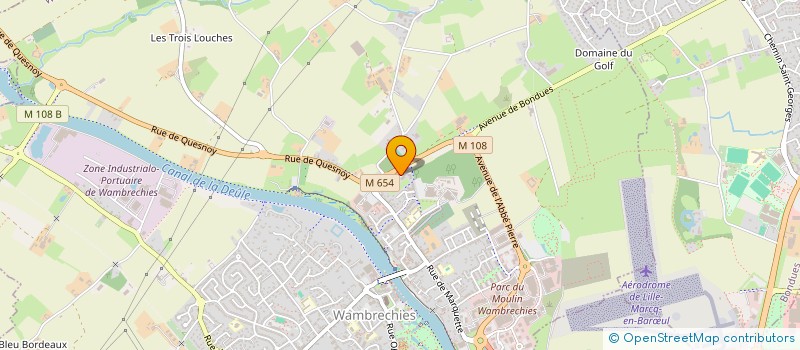localisation de l'entreprise ES CBSM à WAMBRECHIES