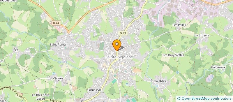 localisation de l'entreprise ES CONCEPT  SAINTE-SIGOLENE