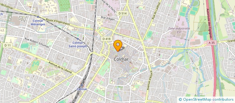 localisation de l'entreprise ES CONCEPT  COLMAR