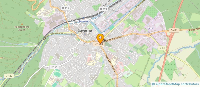 localisation de l'entreprise ES CONSTRUCTION à SAVERNE