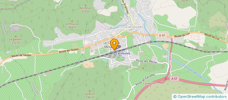 localisation de l'entreprise ES CONSTRUCTION  CARNOULES