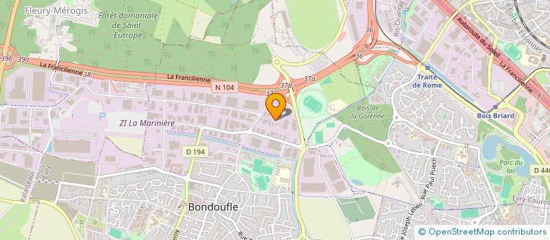 localisation de l'entreprise ES CONSTRUCTIONS à BONDOUFLE