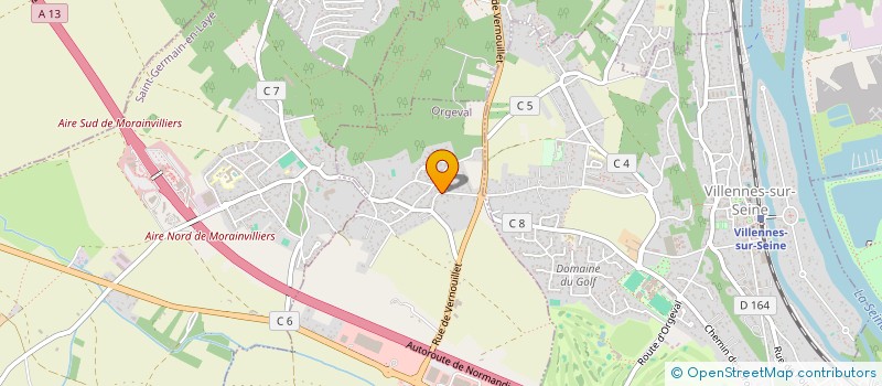 localisation de l'entreprise ES CONSULTING  ORGEVAL