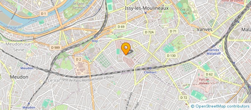 localisation de l'entreprise ES CONSULTING à ISSY-LES-MOULINEAUX