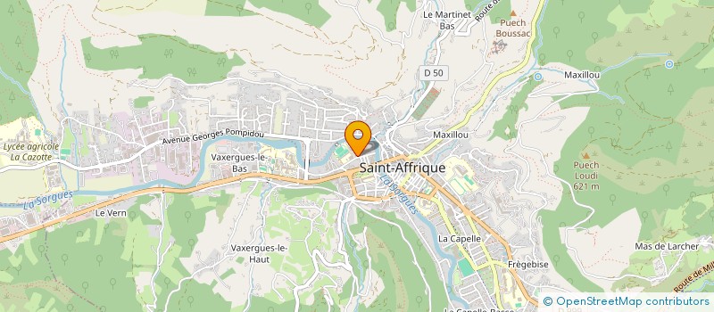 localisation de l'entreprise ES DECORATION  SAINT-AFFRIQUE