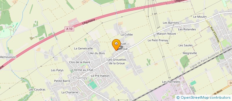 localisation de l'entreprise ES ELECPRO à CHAINGY