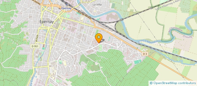 localisation de l'entreprise ES ETANCHEITE  EPERNAY