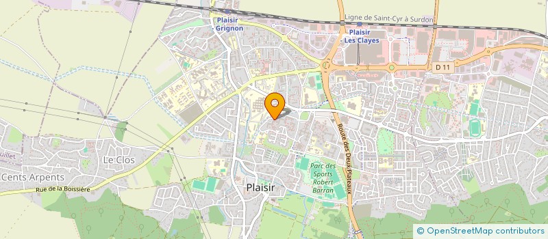 localisation de l'entreprise ES IMMO  PLAISIR