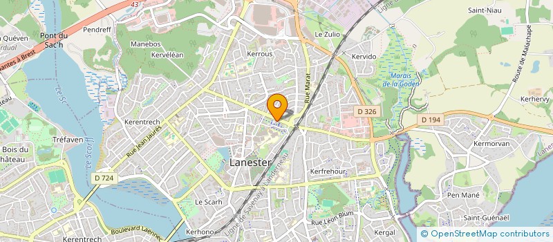 localisation de l'entreprise ES MACONNERIE  LANESTER