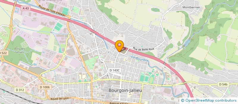 localisation de l'entreprise ES MECAMAT  BOURGOIN-JALLIEU