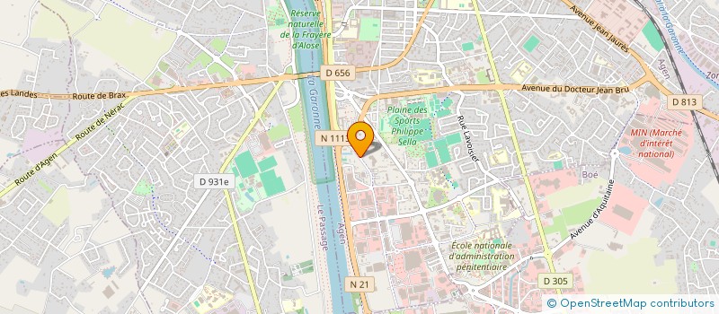 localisation de l'entreprise ES MIDI à AGEN