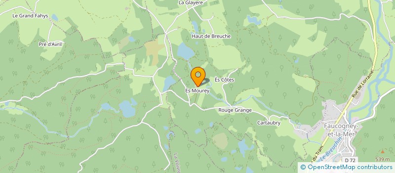 localisation de l'entreprise ES MOUREY SCI  AMONT-ET-EFFRENEY