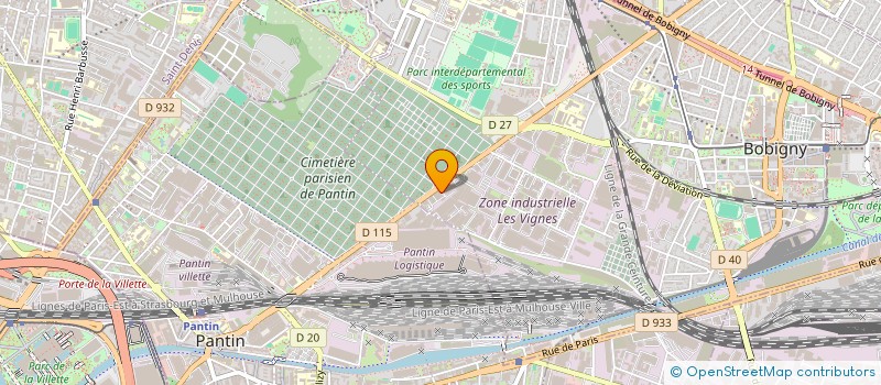 localisation de l'entreprise ES & NA  BOBIGNY