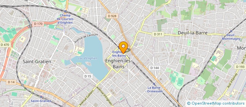 localisation de l'entreprise ES OPTIQUE à ENGHIEN-LES-BAINS