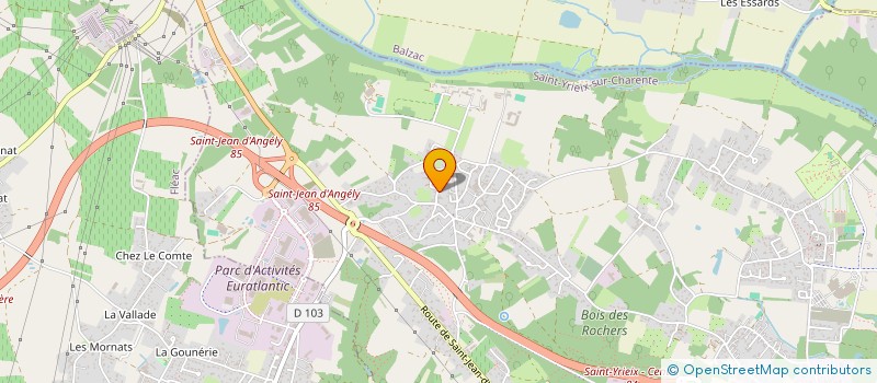 localisation de l'entreprise ES PACK à SAINT-YRIEIX-SUR-CHARENTE