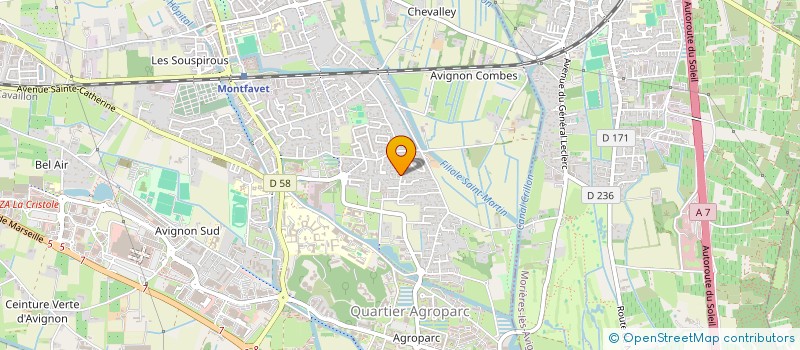 localisation de l'entreprise ES  PAULY  AVIGNON