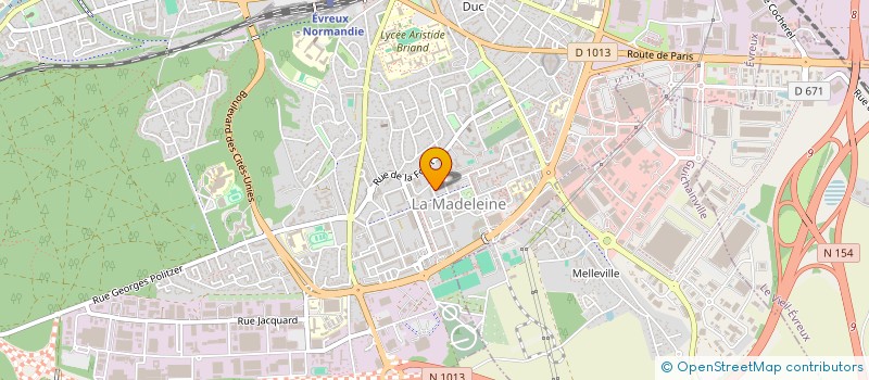 localisation de l'entreprise ES PRESSE 27  EVREUX