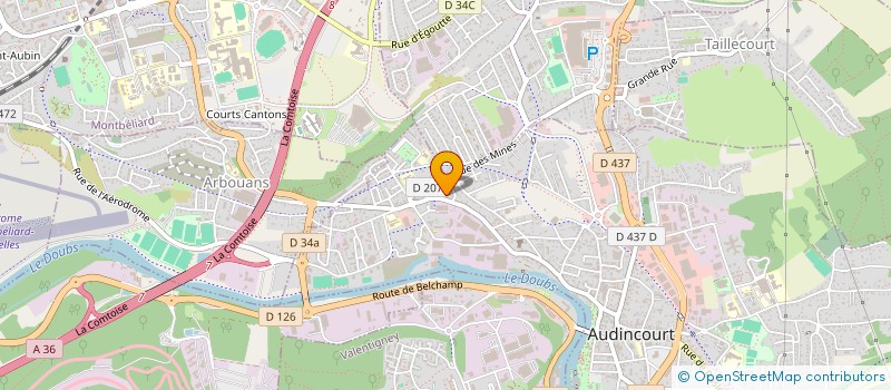 localisation de l'entreprise ES PRO à AUDINCOURT