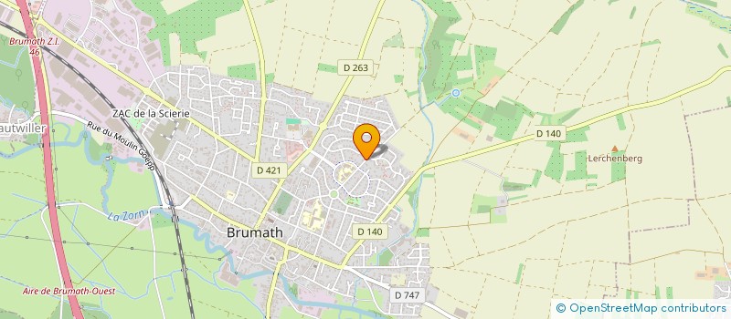 localisation de l'entreprise ES REITENBACH  BRUMATH