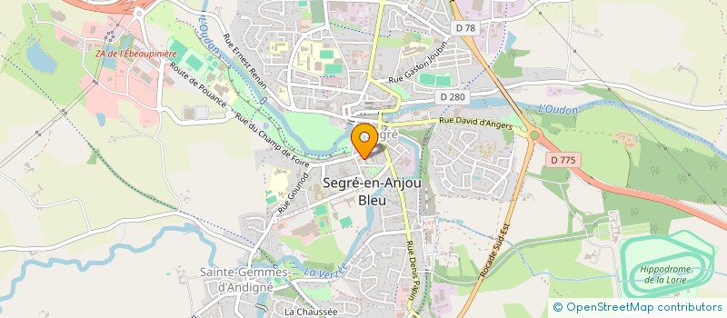 localisation de l'entreprise ES SEGRE HAUT ANJOU ATHLETISME  SEGRE-EN-ANJOU BLEU