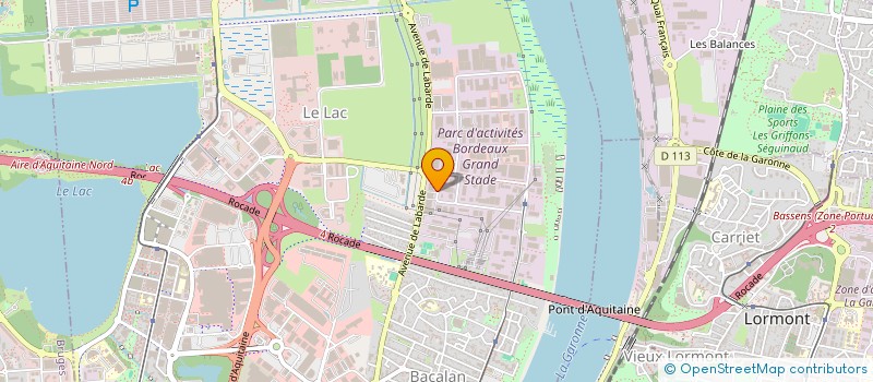 localisation de l'entreprise ES SPORTIF  BORDEAUX