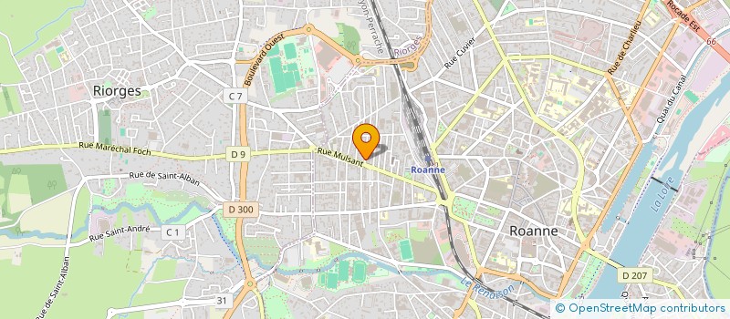 localisation de l'entreprise ES TELECOM à ROANNE