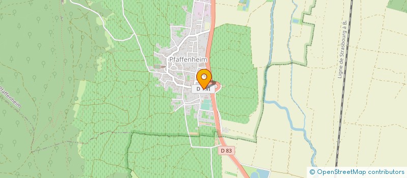 localisation de l'entreprise ES TERRASSEMENT  PFAFFENHEIM