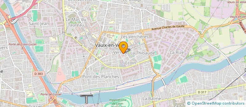 localisation de l'entreprise ES TRANSPORT RHONE  VAULX-EN-VELIN