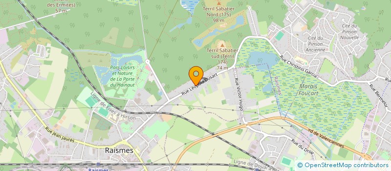 localisation de l'entreprise ES VEDRA  RAISMES