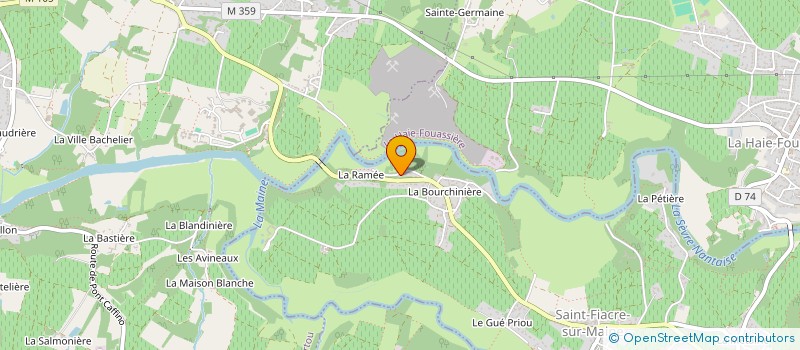 localisation de l'entreprise ES2A  SAINT-FIACRE-SUR-MAINE