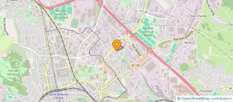 localisation de l'entreprise ES2C IMMO  SAINT-ETIENNE