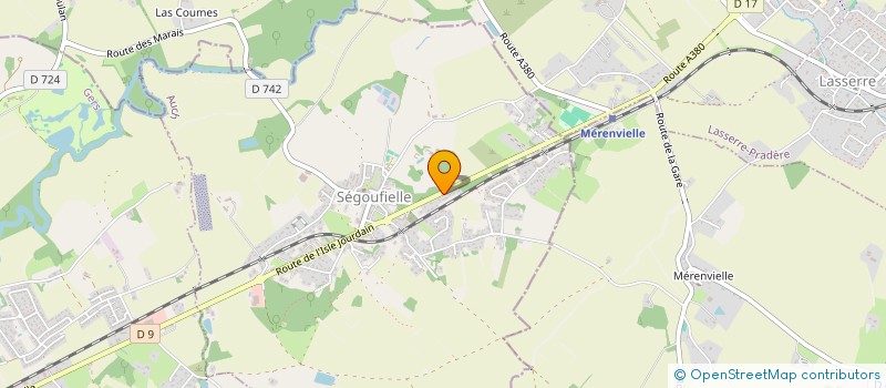 localisation de l'entreprise ES9  SEGOUFIELLE