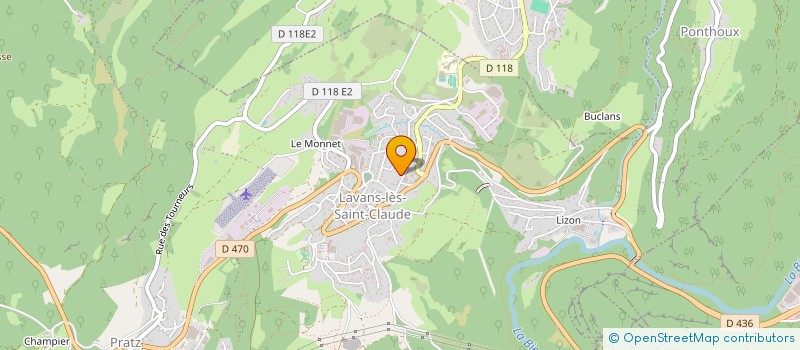 localisation de l'entreprise ESA  LAVANS-LES-SAINT-CLAUDE