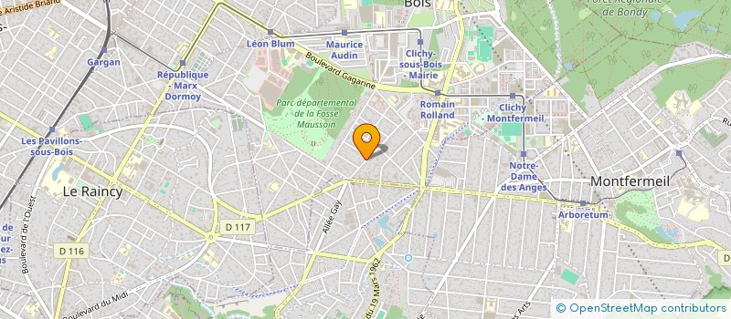 localisation de l'entreprise ESA à CLICHY-SOUS-BOIS