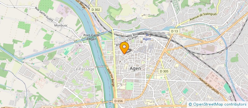 localisation de l'entreprise ESA  AGEN