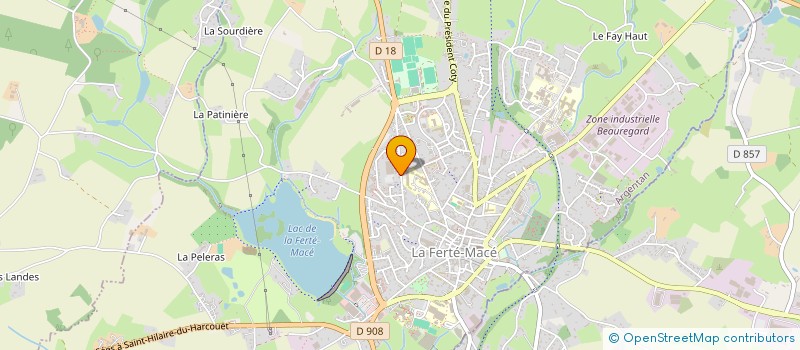localisation de l'entreprise ESA PUBLICITE à LA FERTE MACE