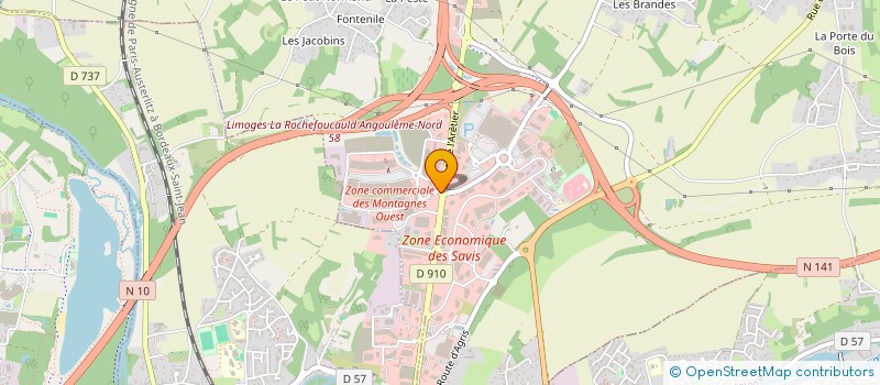localisation de l'entreprise ESACLEM à CHAMPNIERS