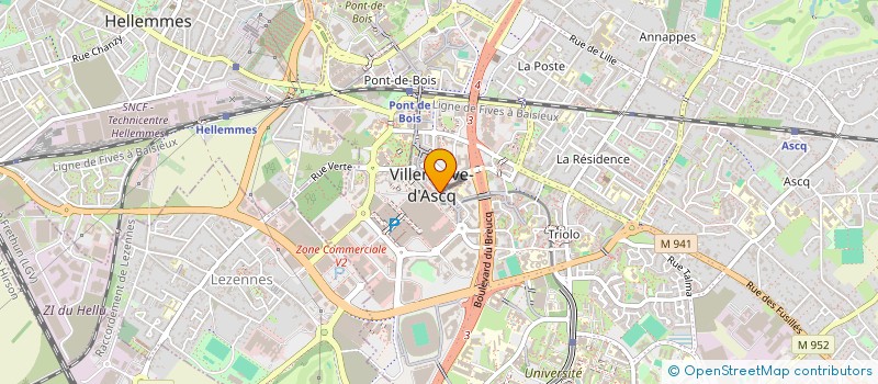 localisation de l'entreprise ESAD à VILLENEUVE-D'ASCQ