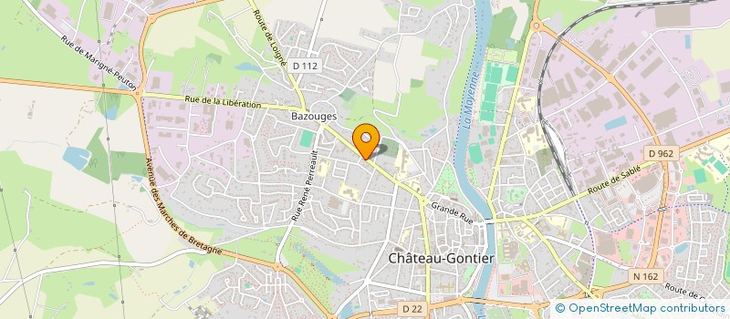 localisation de l'entreprise ESAJY  CHATEAU-GONTIER-SUR-MAYENNE