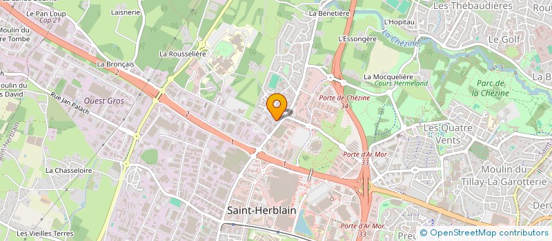 localisation de l'entreprise ESALI à SAINT-HERBLAIN