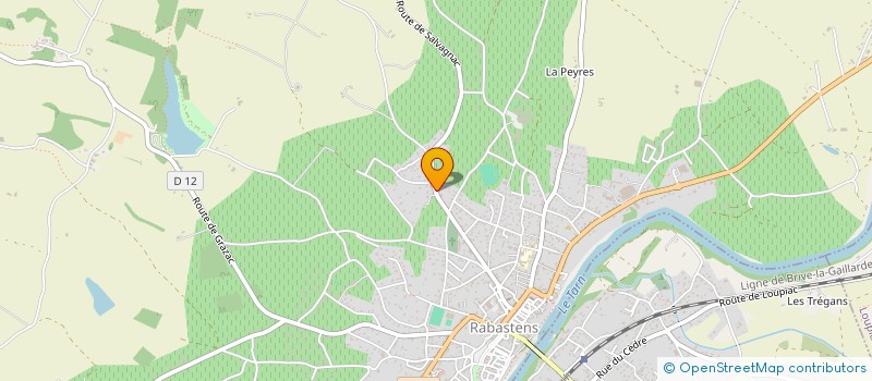 localisation de l'entreprise ESAM à RABASTENS