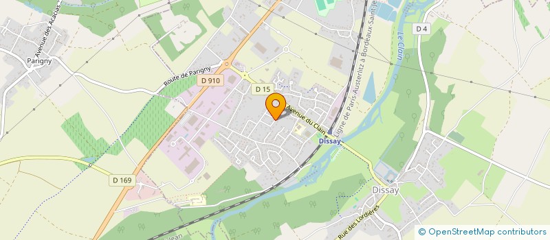 localisation de l'entreprise ESAM  DISSAY