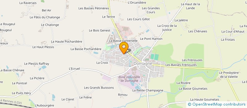 localisation de l'entreprise ESANA  DOMAGNE