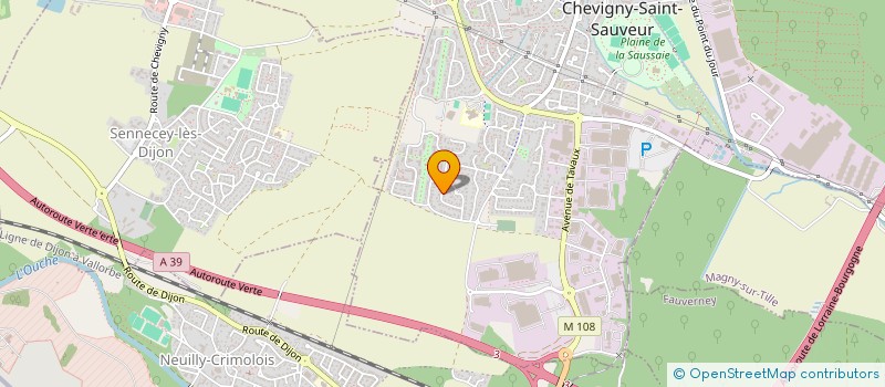 localisation de l'entreprise ESANEL  CHEVIGNY-SAINT-SAUVEUR