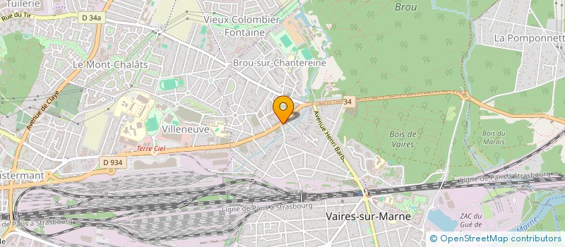 localisation de l'entreprise ESAP 77  BROU-SUR-CHANTEREINE