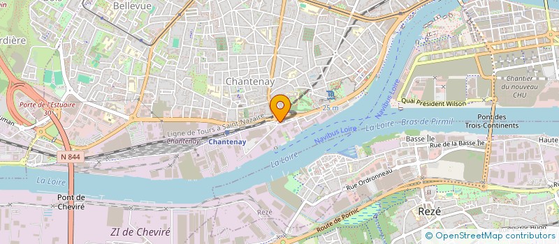 localisation de l'entreprise ESATCOM à NANTES