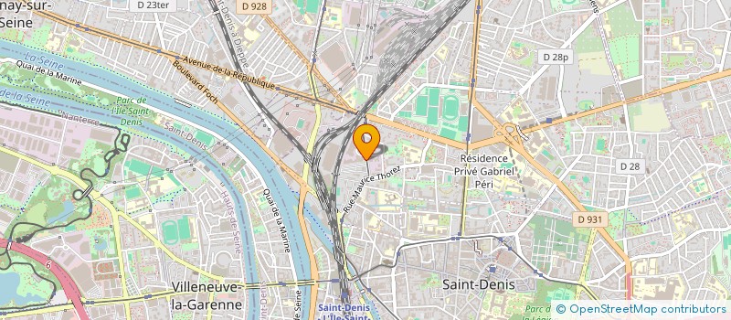 localisation de l'entreprise ESB à SAINT-DENIS