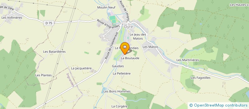 localisation de l'entreprise ESB à OYRE